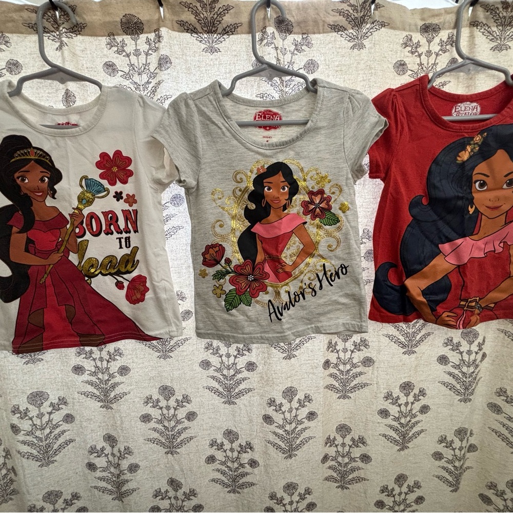 Disney Elena of Avalor Toddler Girls Shirt Bundle – 3 Tops